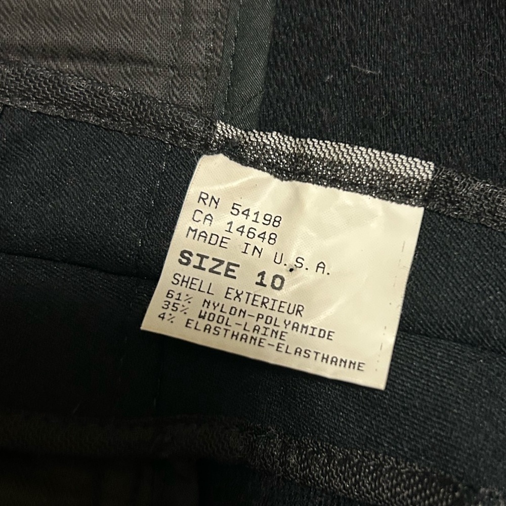Bogner Ski Pants Black Wool Blend Size 10 Vintage Made in USA - Picture 8 of 16